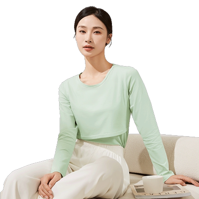 十月结晶孕妇秋衣哺乳上衣打底衫