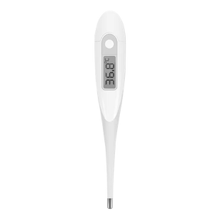 九安PT-101B电子体温计家用口腔腋下大屏显示不易碎裂可弯曲探头