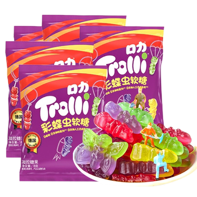 Trolli口力酸小虫软糖绵绵韧韧