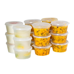 千屿50只葱姜蒜分装盒一次性百香果酱料盒柠檬茶食品级便捷打包盒