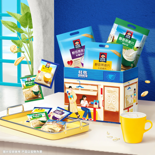 桂格即食醇香燕麦片礼盒1690g食品冲饮便携装老人儿童补钙