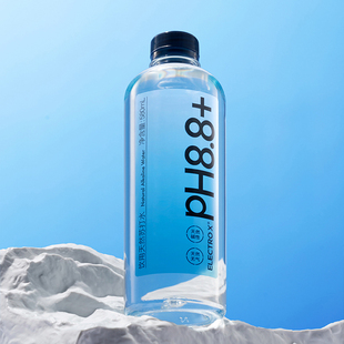 ELECTROX粒刻天然苏打水580ml*20瓶PH8.8弱碱性无气饮用瓶装整箱