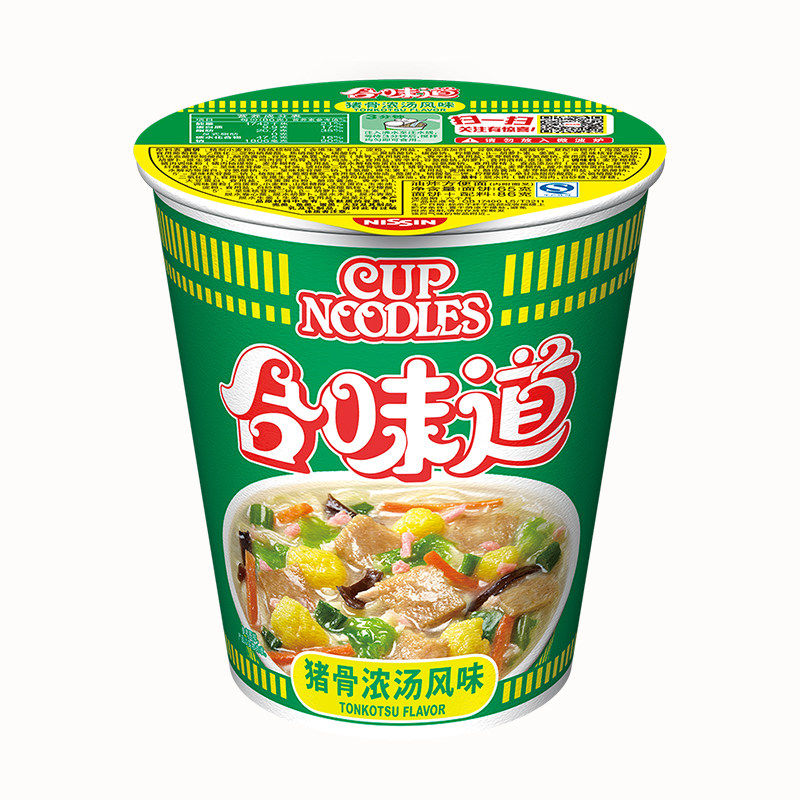合味道猪骨浓汤风味面86克/杯套餐营养美味速食经典猪骨浓汤味