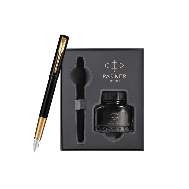 中秋礼物PARKER/派克威雅XL钢笔商务办公金夹墨水笔大墨水礼盒