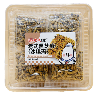 远帆黑芝麻味硬脆老式沙琪玛