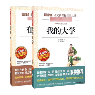 在人间和我的大学 共2册高尔基六年级必读的课外书在人间