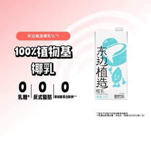东边植造椰乳0添加0乳糖植物饮料椰奶1L*1瓶丝滑口感好椰源椰子汁