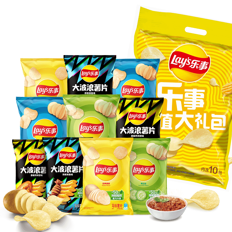 乐事薯片超值大礼包400g×1包