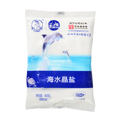 芦花海水晶盐400g/袋食用盐