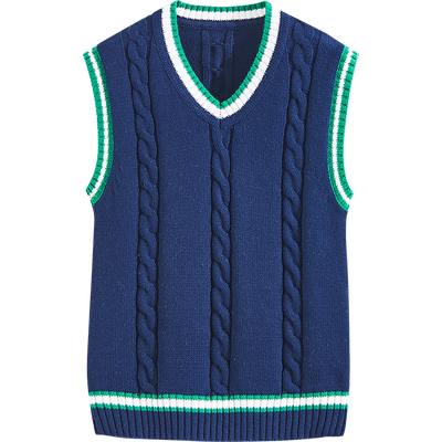 euv针织衫新款男童纯棉针织开衫