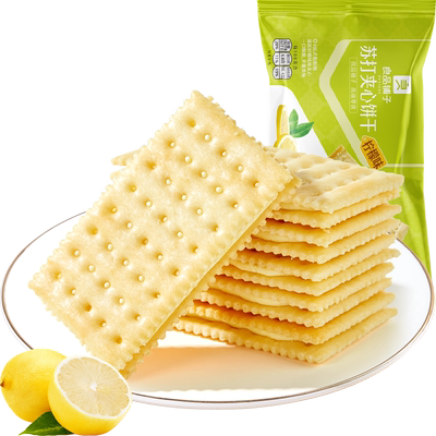 良品铺子苏打夹心柠檬味饼干270g