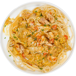 airmeter空刻意大利面咖喱土豆鸡肉意面东南亚风情