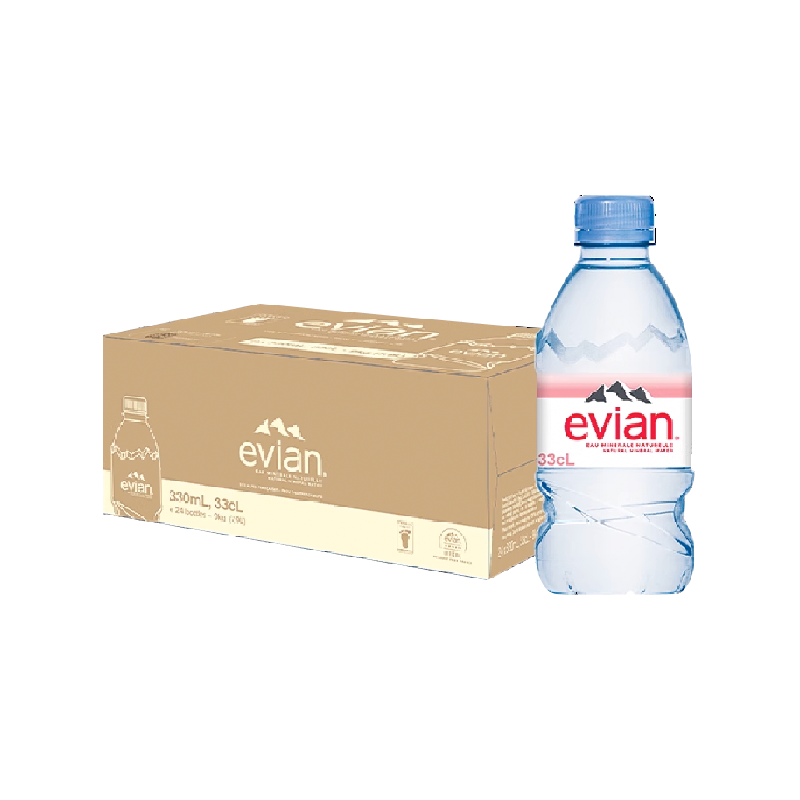 依云水330ml24瓶*4箱法国进口