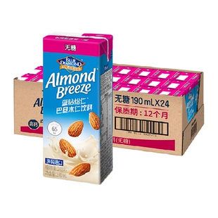 Maeil每日蓝钻怡仁巴旦木奶无糖190*24盒韩国进口植物蛋白饮料
