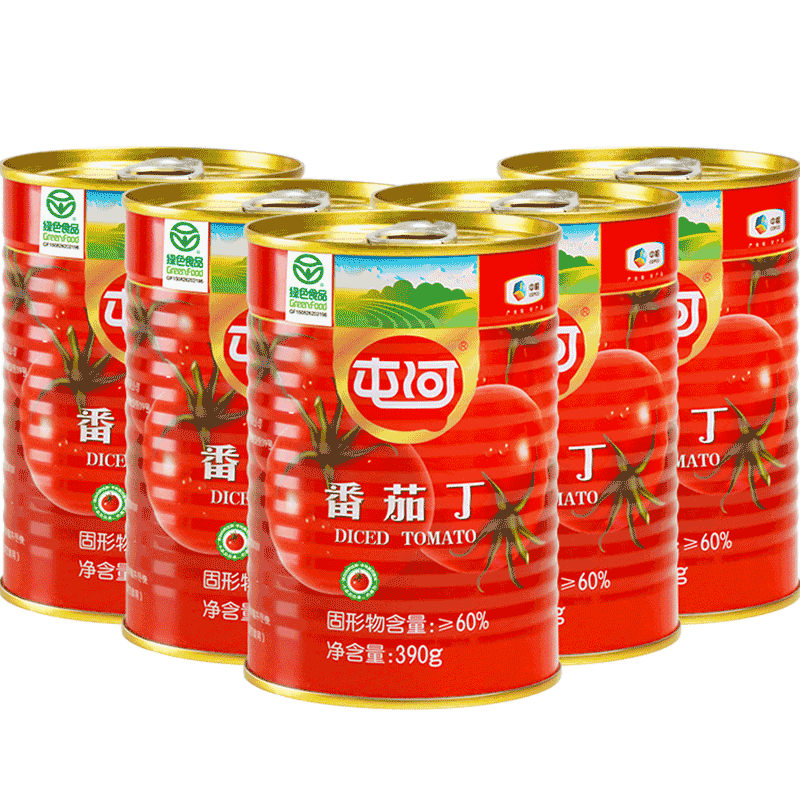 屯河新疆内蒙番茄丁开罐即用