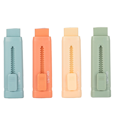 得力推推乐可换替芯橡皮擦