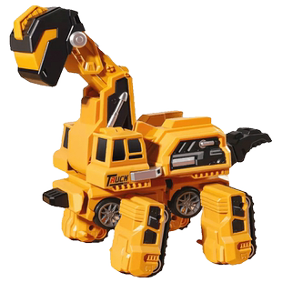 碰撞变形惯性恐龙儿童玩具趣味霸王龙金刚机器人男女孩新年礼物