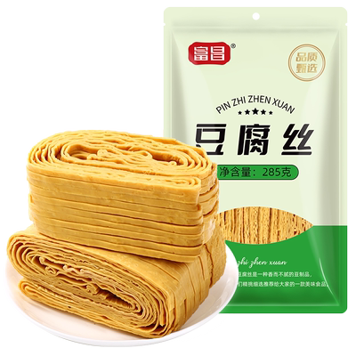 富昌干豆腐皮豆腐丝285g×1袋