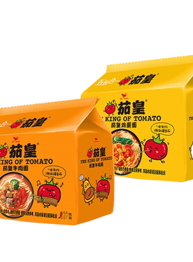 茄皇组合番茄鸡蛋牛肉面泡面