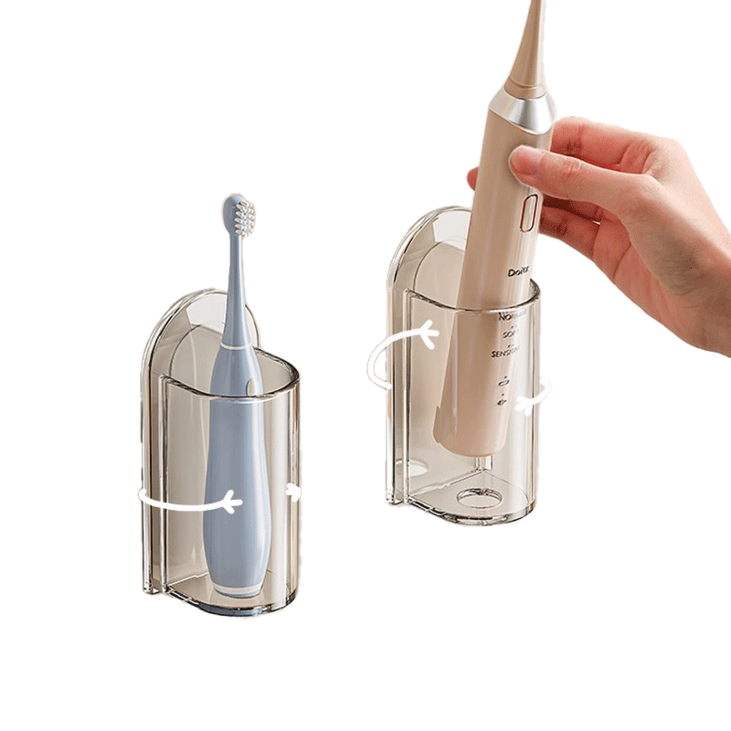 电动牙刷架卫生间免打孔壁挂牙刷收纳底座牙膏挂架牙具置物架