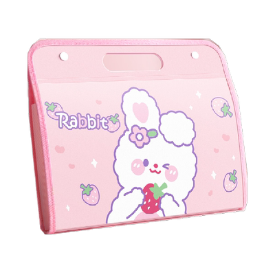 咔巴熊手提A4风琴包多层文件夹