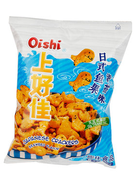 上好佳日式日系鱼果(海苔味)50克/包休闲零食食品好吃的小吃网红