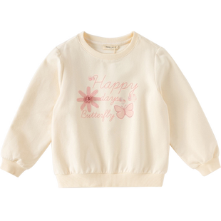 戴维贝拉儿童卫衣2026春款新款女童套头衫中大童打底上衣童装