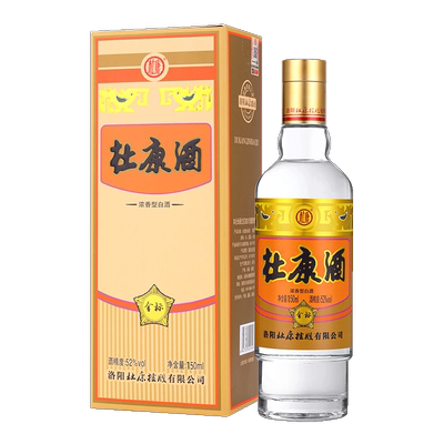 杜康浓香型纯粮食酒白酒150ml