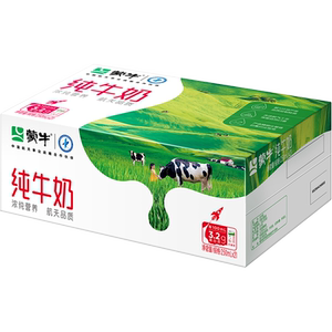 蒙牛全脂营养早餐纯牛奶250ml×21包纯正生牛乳