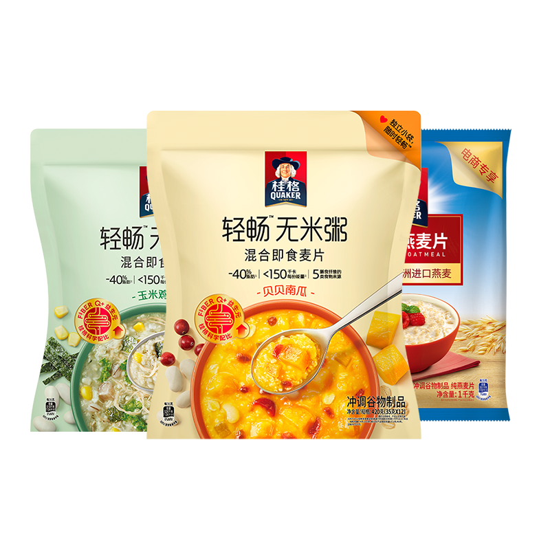 桂格麦片420g×2袋+1kg×1袋