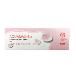 lapeche小粉片拉拜诗水信玄饼透明水润高清日抛近视隐形眼镜