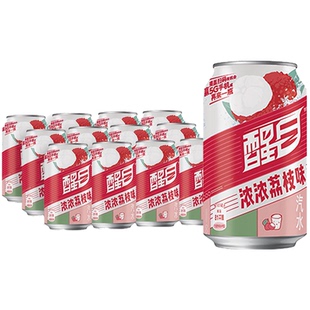 可口可乐含汽饮料醒目荔枝味330ml*12罐官方出品