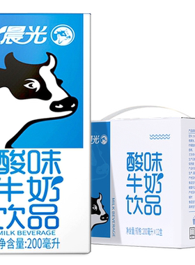 晨光原味酸牛奶200ml×12盒×1组