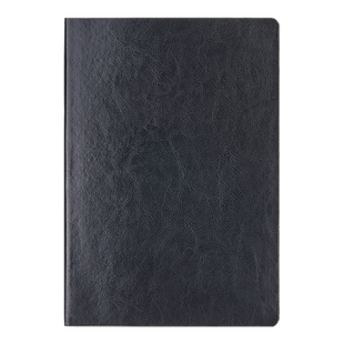 齐心皮面本5867商务笔记本子25k记事本工作会议笔记本16k办公软皮