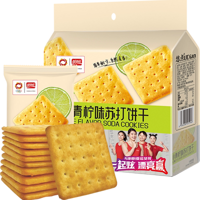 盼盼小青柠苏打饼干零食