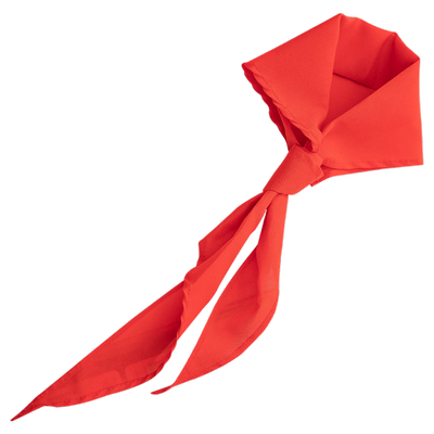 得力高品质纯棉不掉色红领巾