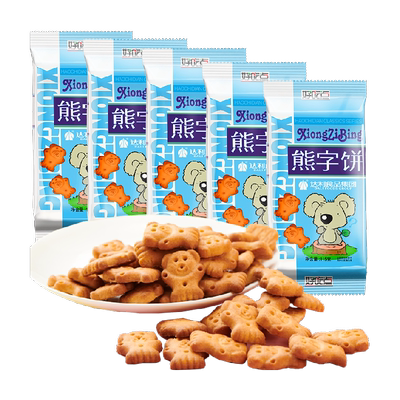 好吃点熊字饼饼干115g×5包