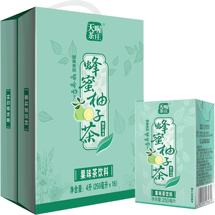 天喔茶庄蜂蜜柚子茶柚子乌龙茶250m*16盒整箱礼盒茶饮料果汁饮品