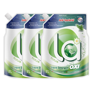 威露士la有氧洗除菌洗衣液12斤袋装补充装除菌除螨深层洁净