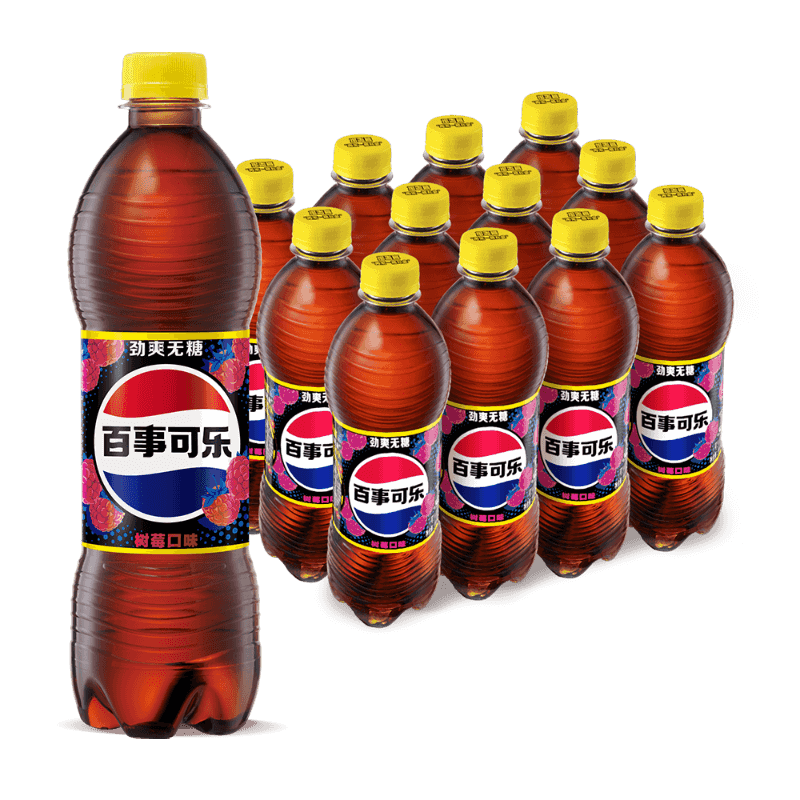 百事可乐树莓味无糖劲爽碳酸饮料