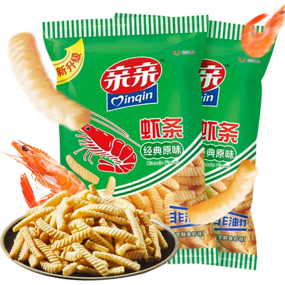 亲亲原味虾条膨化食品