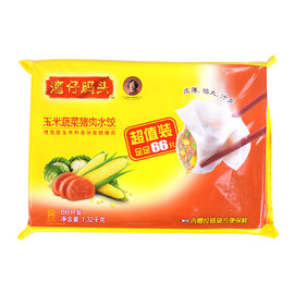 1.32千克水饺饺子饺子皮玉米蔬菜猪肉馅湾仔码头新鲜美味传统图片