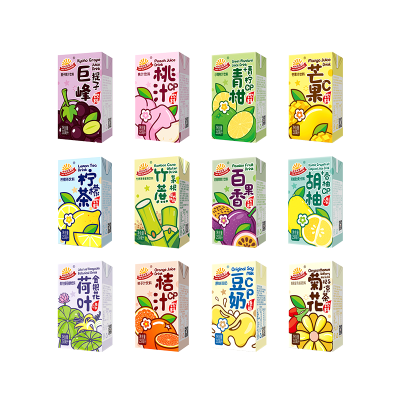 阳光先生果汁饮料整箱混合12种口味混装小青柑双柚桔汁提子汁