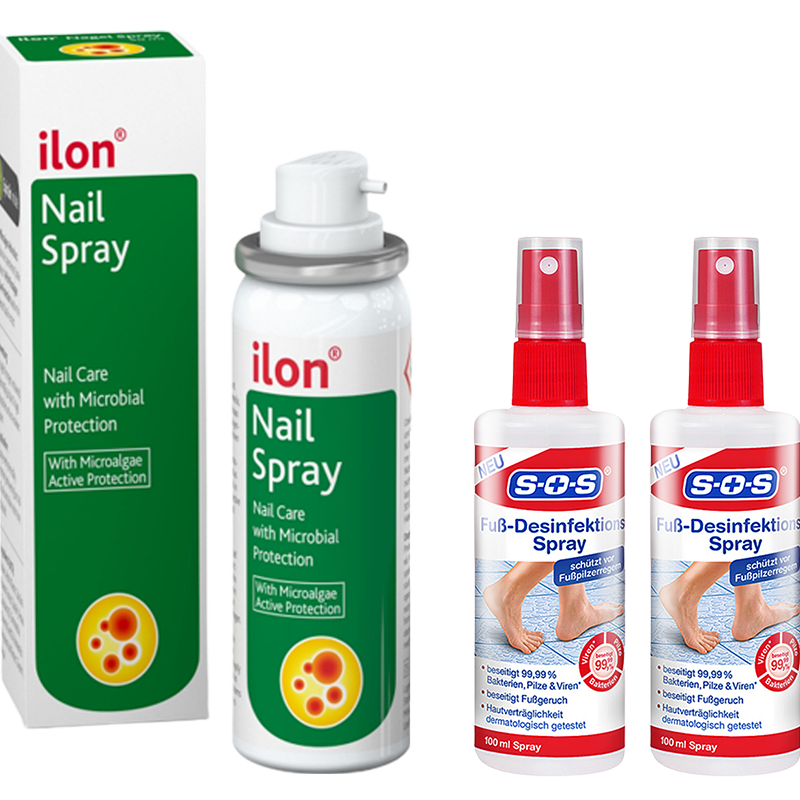 ilon宜瓏灰指甲噴霧50ml+sos德國腳氣水100ml*2