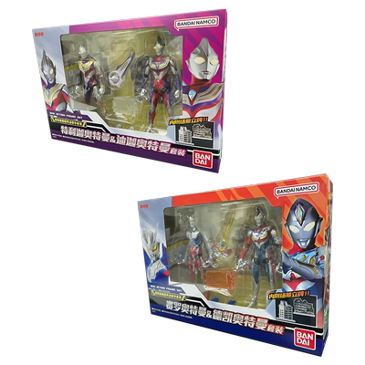 万代奥特精细超可动豪华套装玩具