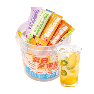 包邮福事多夏日全家桶混合风味装果酱515g冷热双泡小袋泡果茶