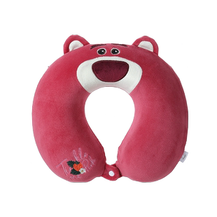 MINISO/名创优品草莓熊系列记忆棉U枕午睡枕旅行便携护颈枕午休枕