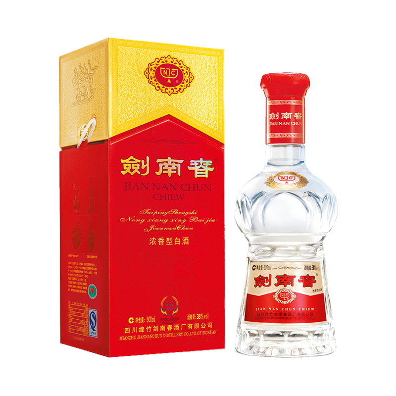 剑南春水晶剑38度白酒500ml*1瓶浓香型 商务宴请送礼
