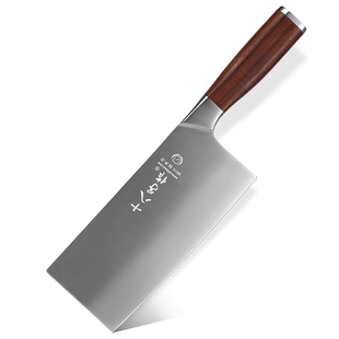 十八子作菜刀家用切片刀厨房刀具切菜切肉刀天然紫檀木刀柄舒适