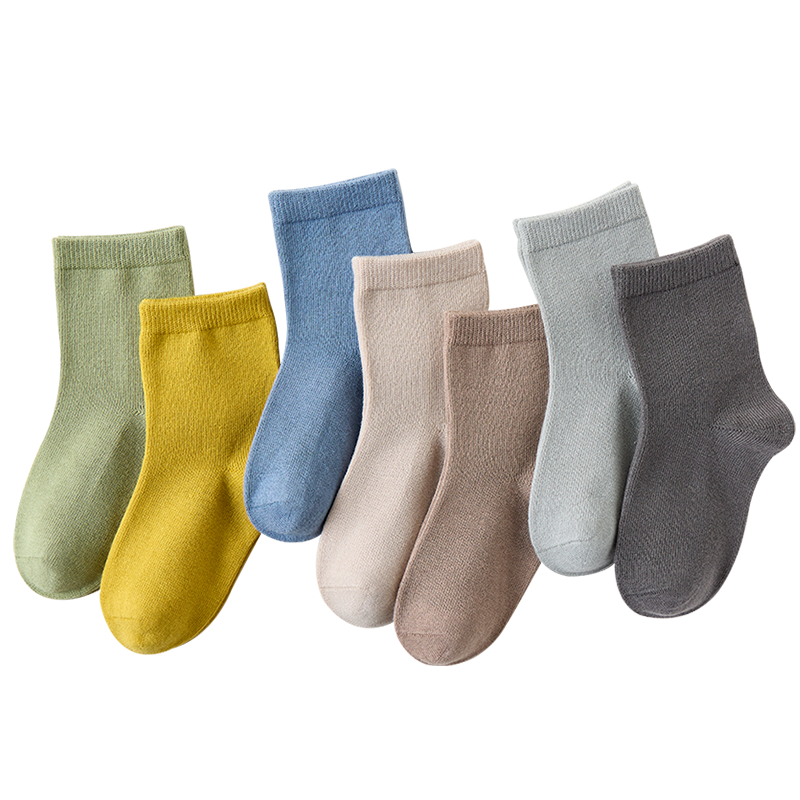 儿童袜子秋冬季纯棉男童婴儿女童中筒宝宝冬天男孩长筒袜女孩童袜